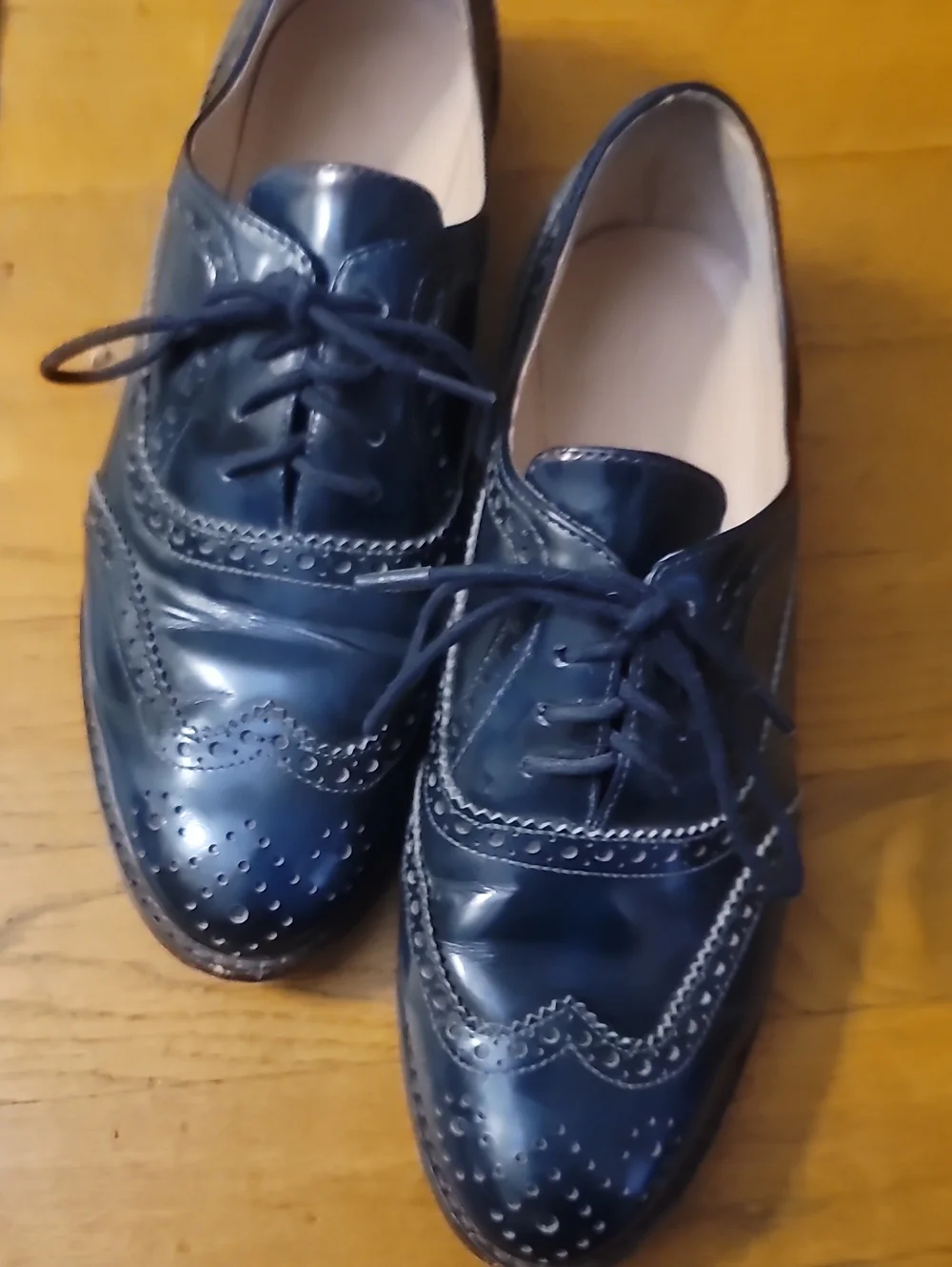 Navy blue Wingtip Oxford by Kate Spade